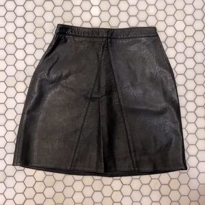 Vegan leather skirt